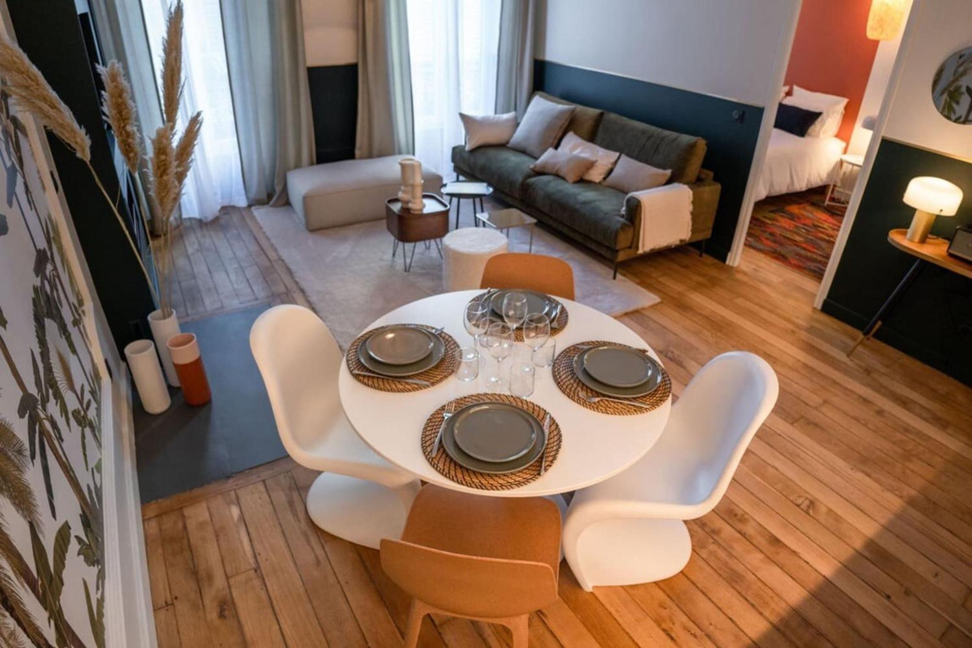 Beige Hospitalite - Coco - Hypercentre-2Chambres-Parking-Zen Saint-Etienne  Bagian luar foto